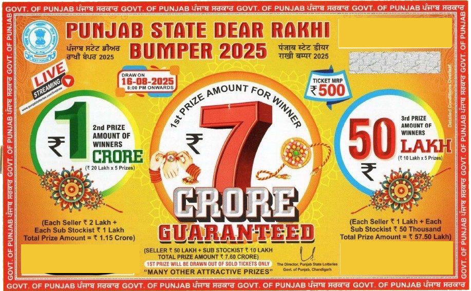 rakhi-bumper-lottery-punjab Punjab State Rakhi Bumper